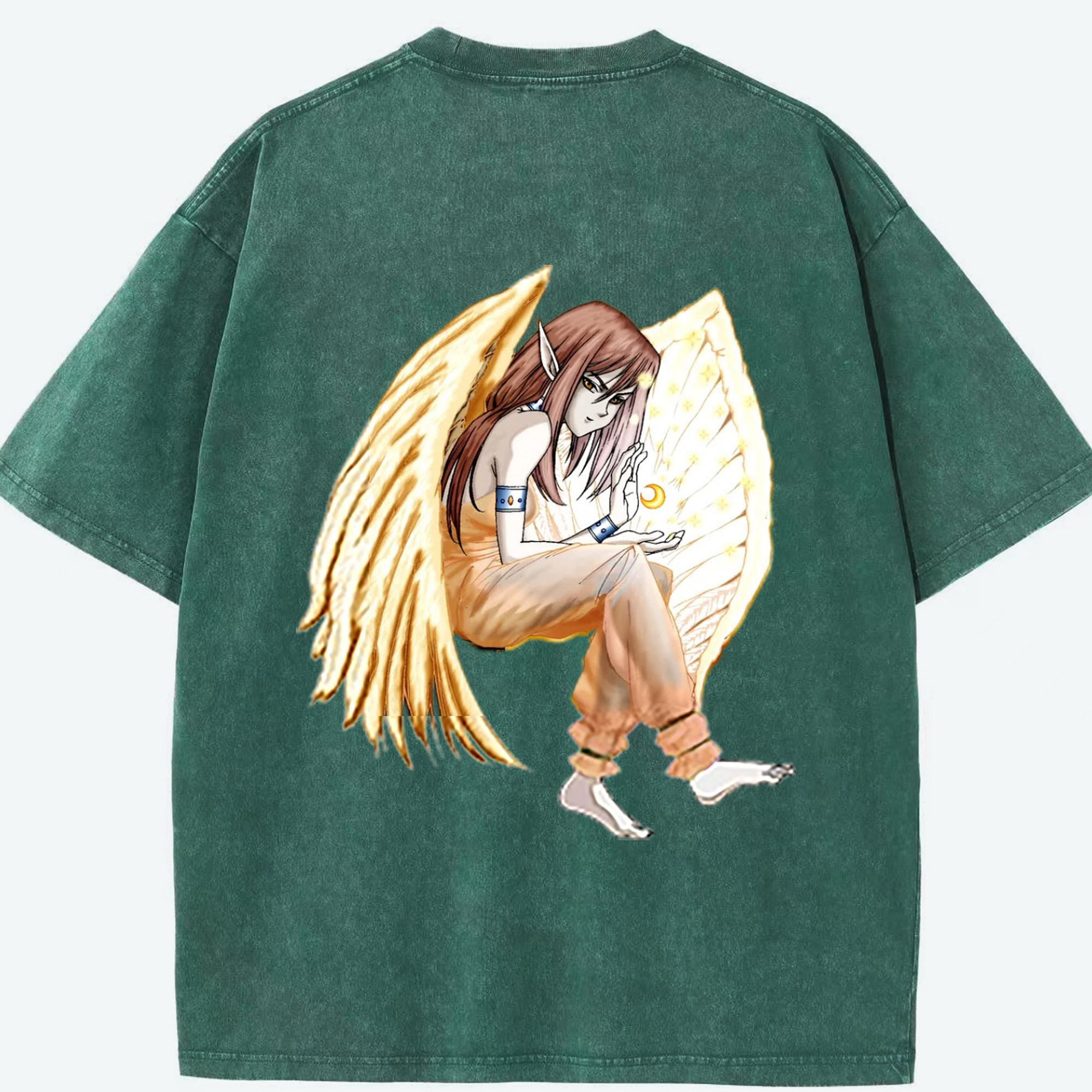 （画像用） 遊☆戯☆王 Yu-Gi-Oh! 綿100% ヴィンテージ風 半袖Tシャツ（背面プリント）
